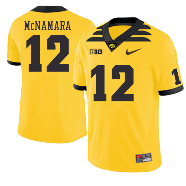 Men #12 Cade McNamara Iowa Hawkeyes College Football Jerseys Stitched-Gold
